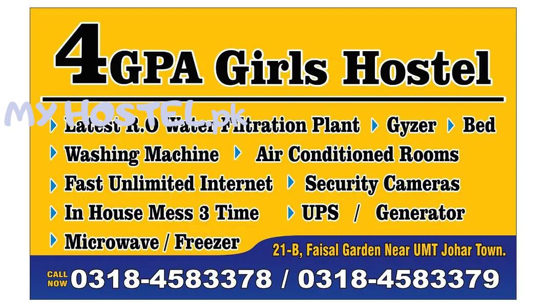 4GPA Girls Hostel near UMT