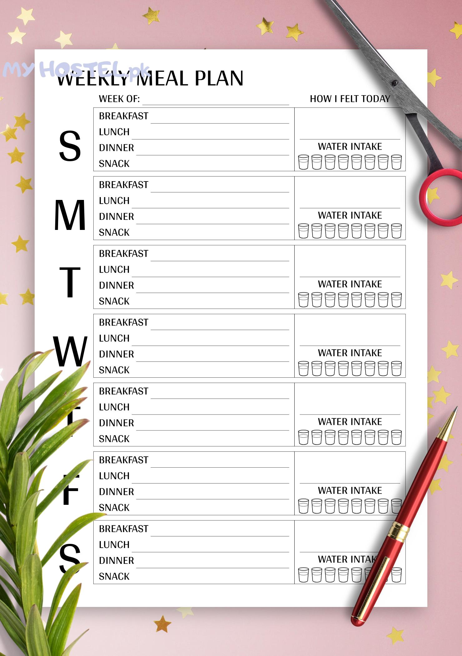 Weekly Meal Templates